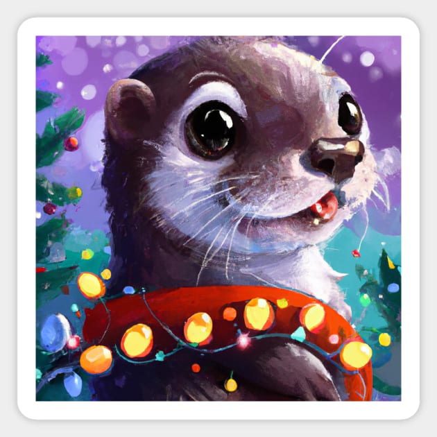 Cute Otter Drawing Sticker by Play Zoo